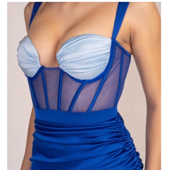 Adeirlina NWT Formal The Ice Land Mermaid Corset Midi Dress - Size S - Picture 2 of 12